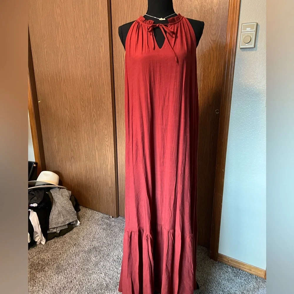 Womens long boho style dress - Picture 1 of 8